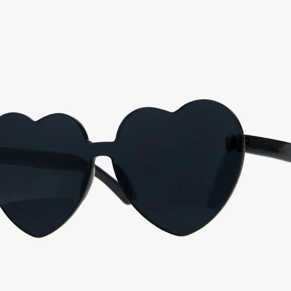 3 in a single purchase Cyber-Shield Trio Midnight Black-Heart Rimless-Neon Aura